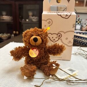 Charly Dangling Teddy Bear in Brown 6.5"‎ Collectors In Box Y2K